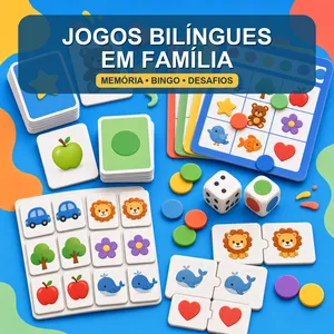 Pack de jogos bilíngues em família