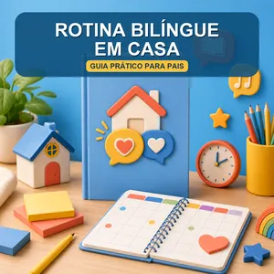 Guia rotina bilíngue em casa